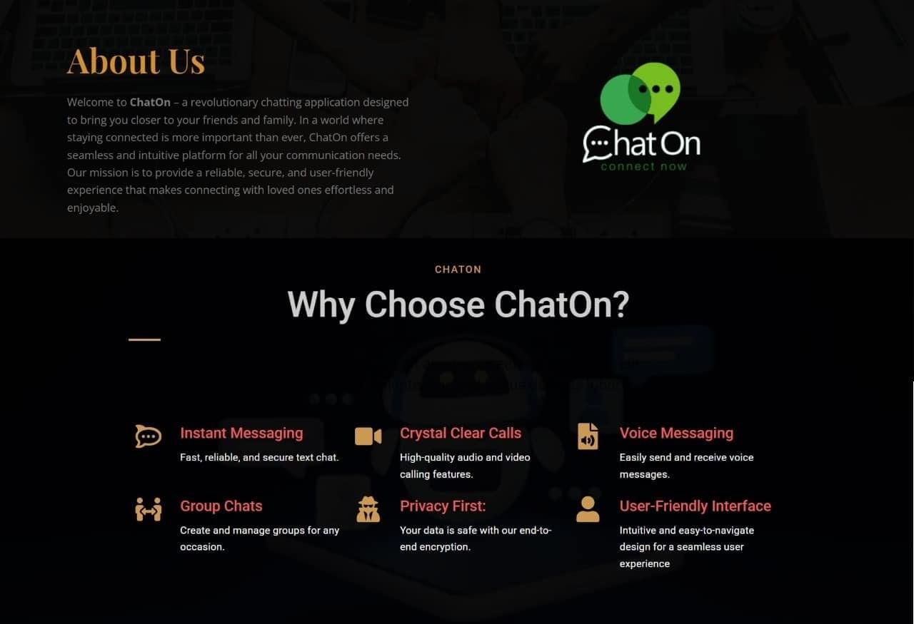 ChatOn.Wesbsite developed by sbstechsolution ,SBS is Nagpur based IT company